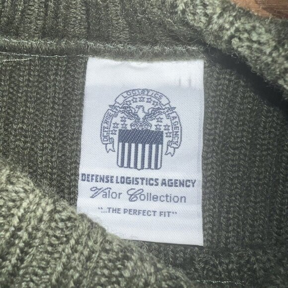 DSCP Valor Collection Ribbed Miltary Sweater Size 42 100% Wool USMC Army Green - Picture 5 of 9